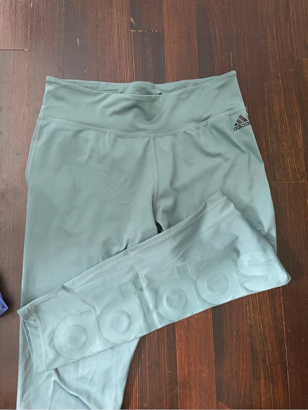 adidas Kids Sage Green Athletic Leggings